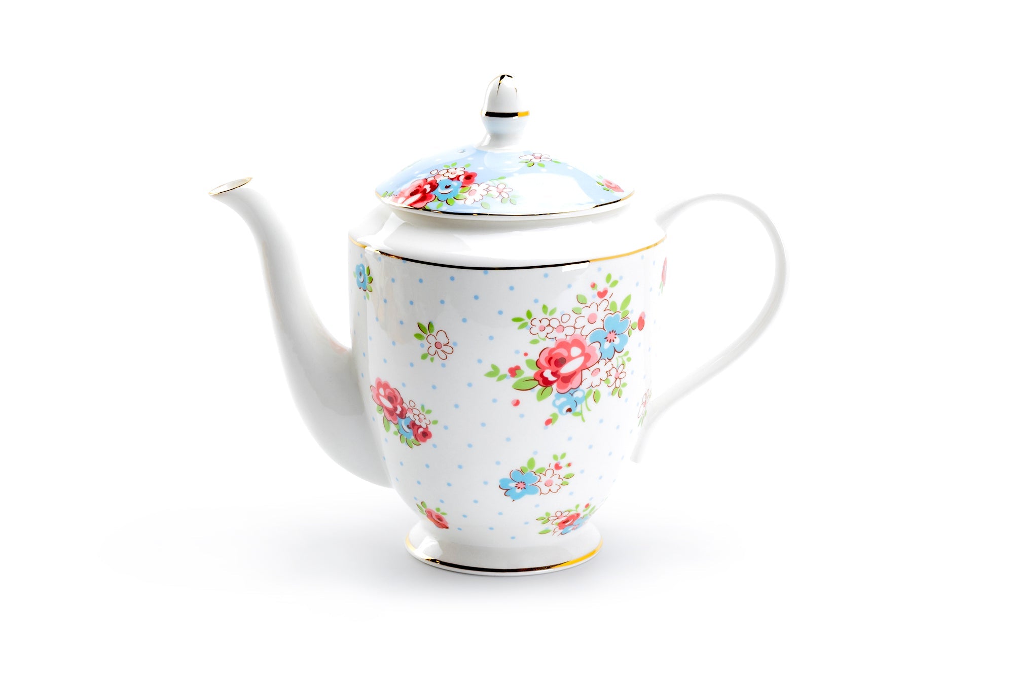 Baby Blue Katie Rose Bone China Teapot