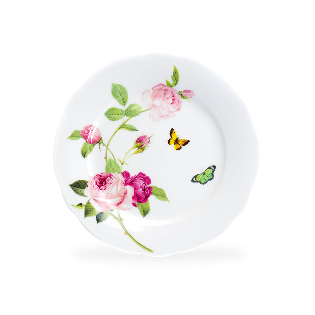 7.5" Kensington Pink Rose Bone China Dessert Plate