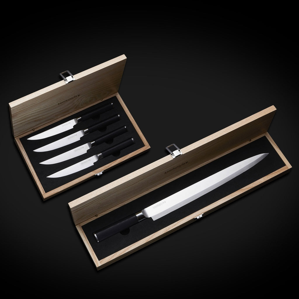 13-inch Yanagiba, Kuro Series Knife Set & Steak Knife Set