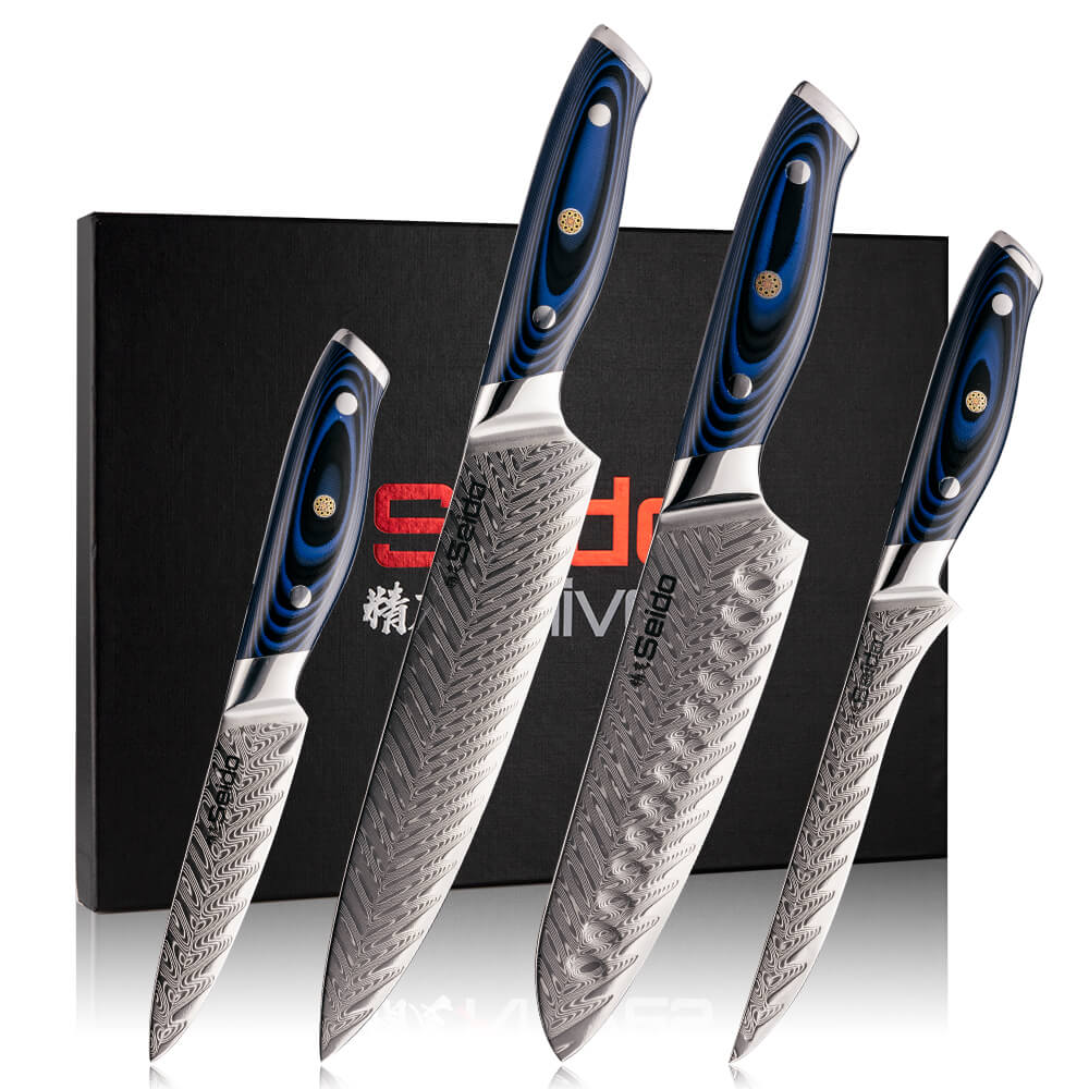 Kanpeki Damascus Knife Set