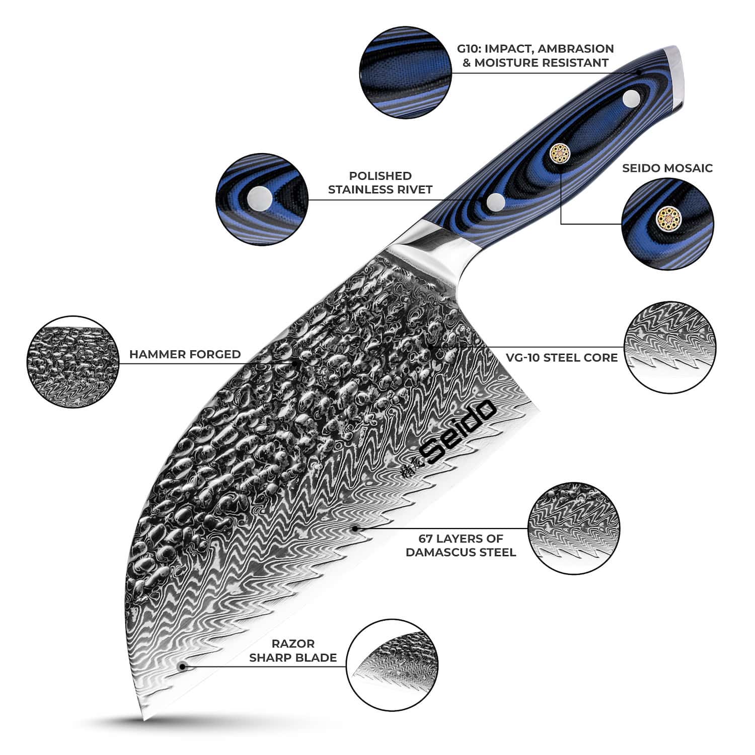 Kanpeki 7.5" Cleaver Knife