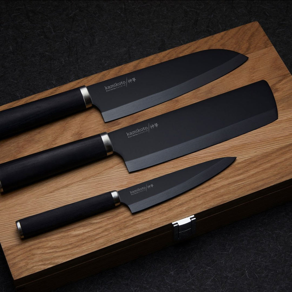 Kuro Series Knife Set & Chuka Bocho Cleaver