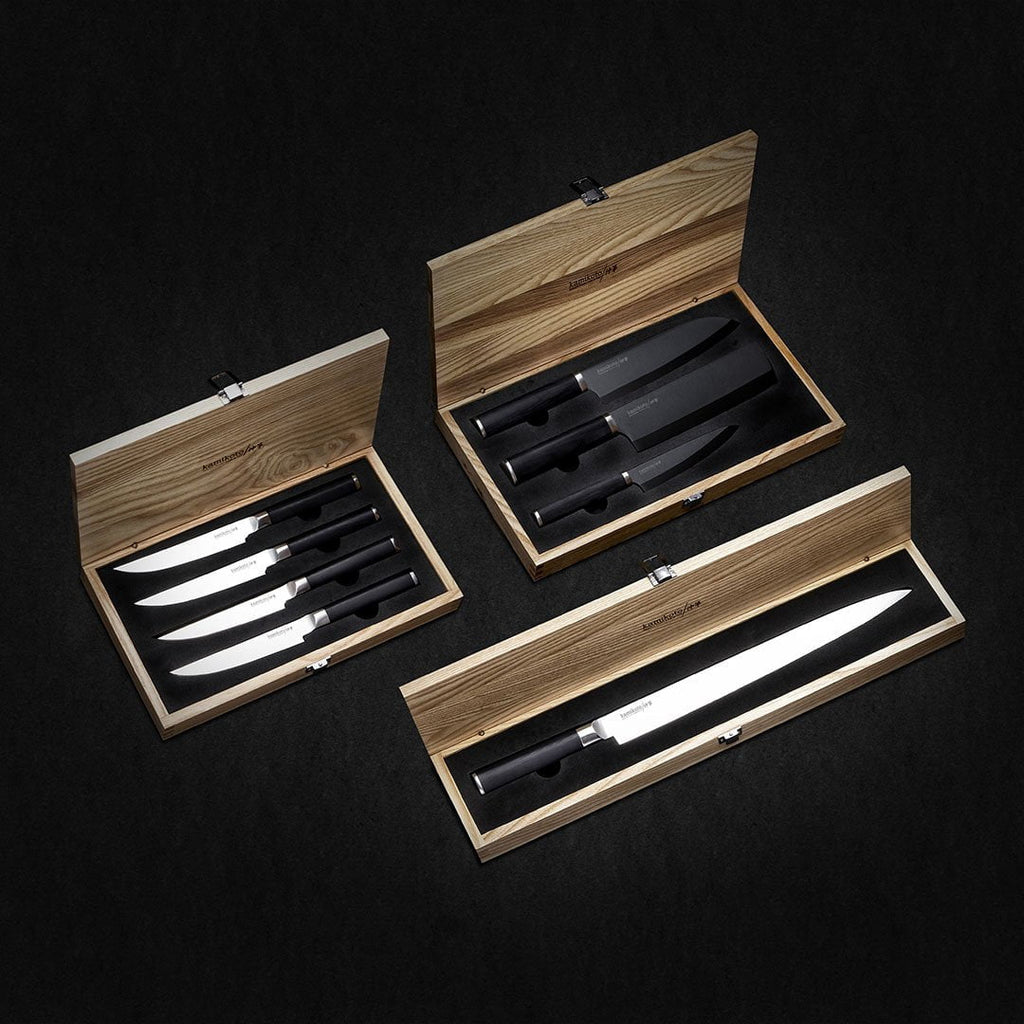 13-inch Yanagiba, Kuro Series Knife Set & Steak Knife Set