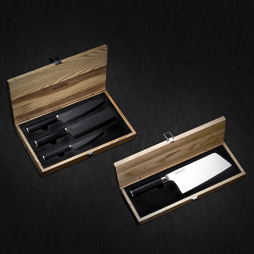 Kuro Series Knife Set & Chuka Bocho Cleaver