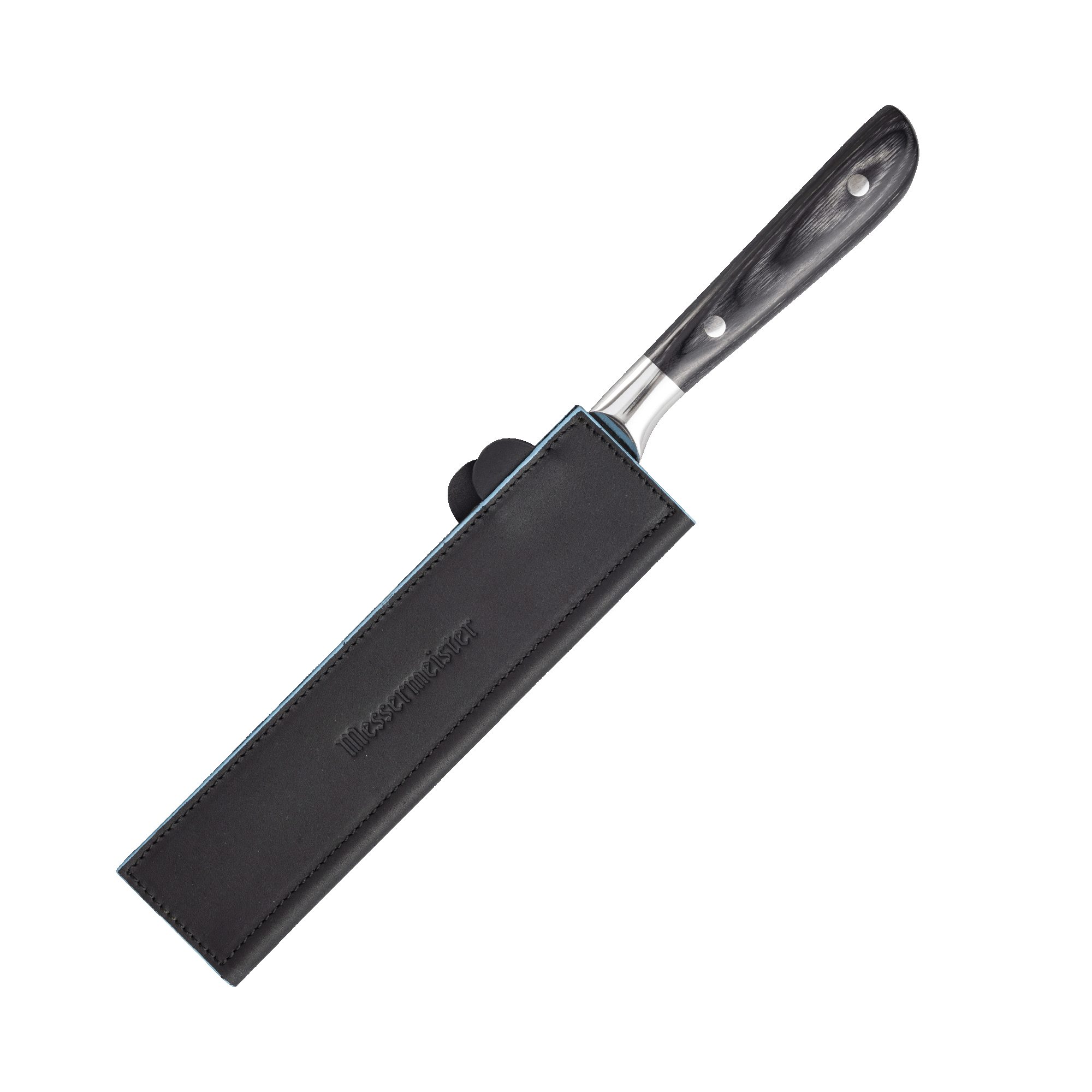 Black Leather Edge-Guard Chef & Parer Set - 2 Piece