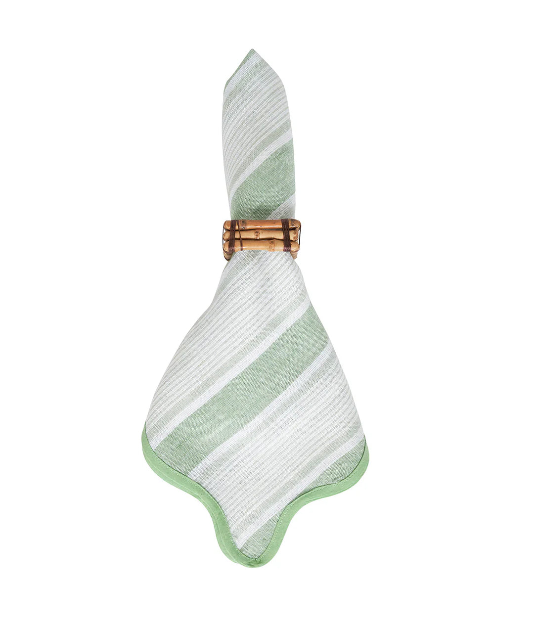 Juliska Cabana Stripe Napkin Set of 4 - Seagrass