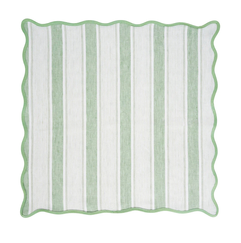Juliska Cabana Stripe Napkin Set of 4 - Seagrass