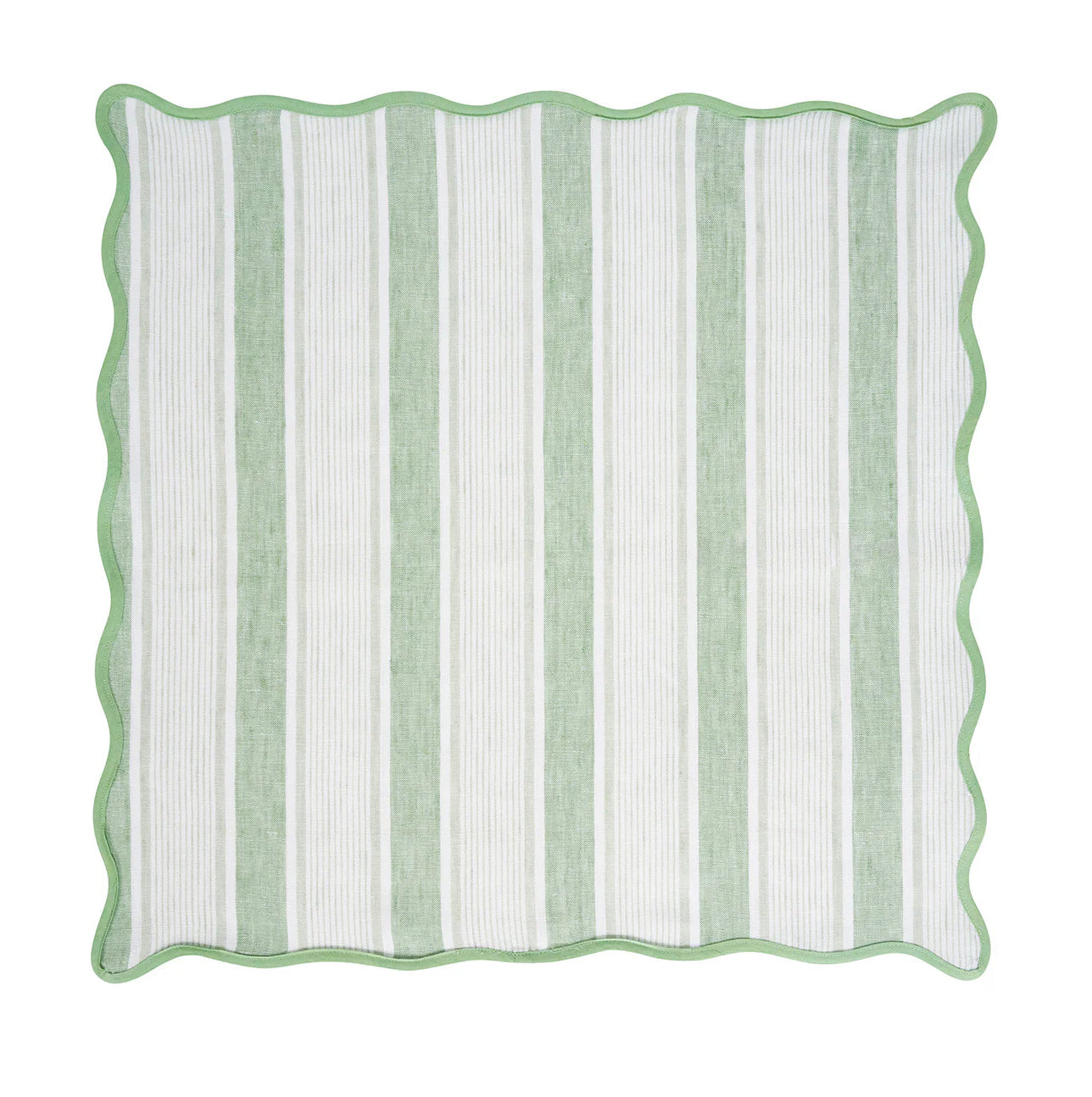 Juliska Cabana Stripe Napkin Set of 4 - Seagrass