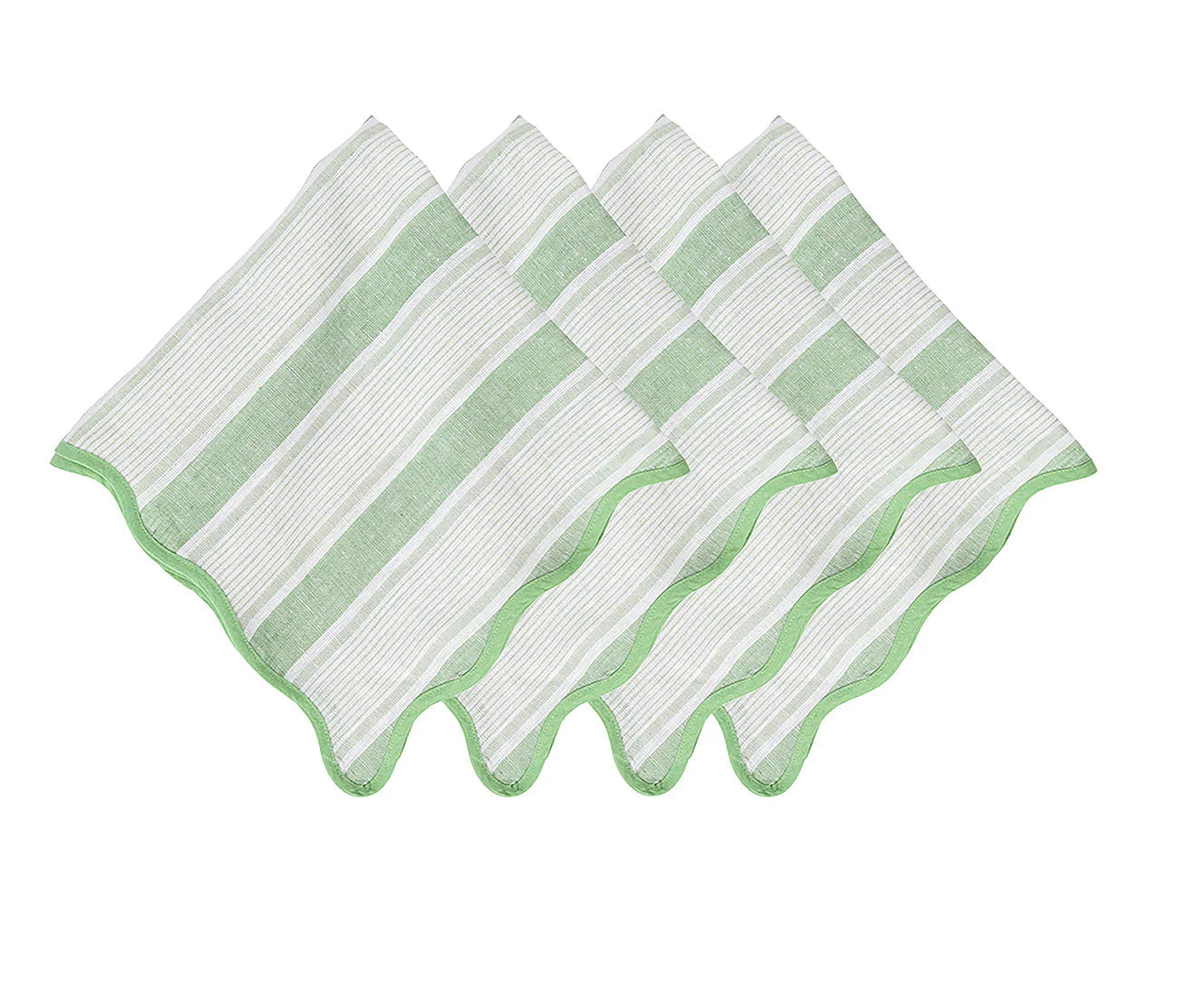 Juliska Cabana Stripe Napkin Set of 4 - Seagrass