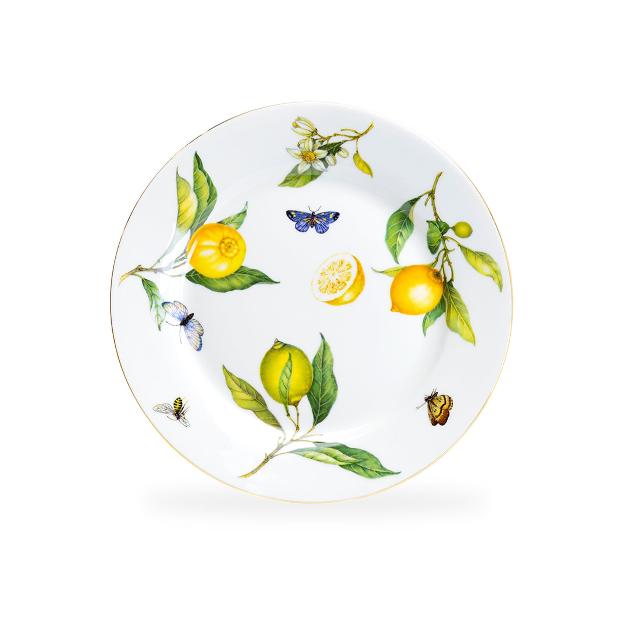 Lemon Butterfly Fine Porcelain Mug