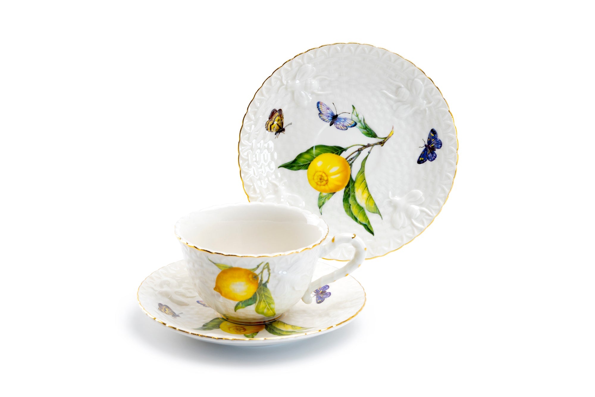 Lemon Bee Fine Porcelain Cup and Saucer - CLEARANCE