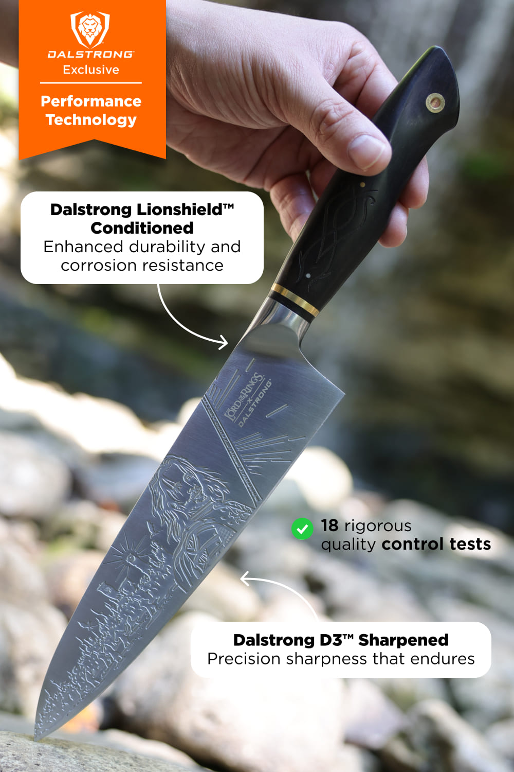 Chef Knife 8" | The Lord of the Rings™ Edition | Dalstrong ©