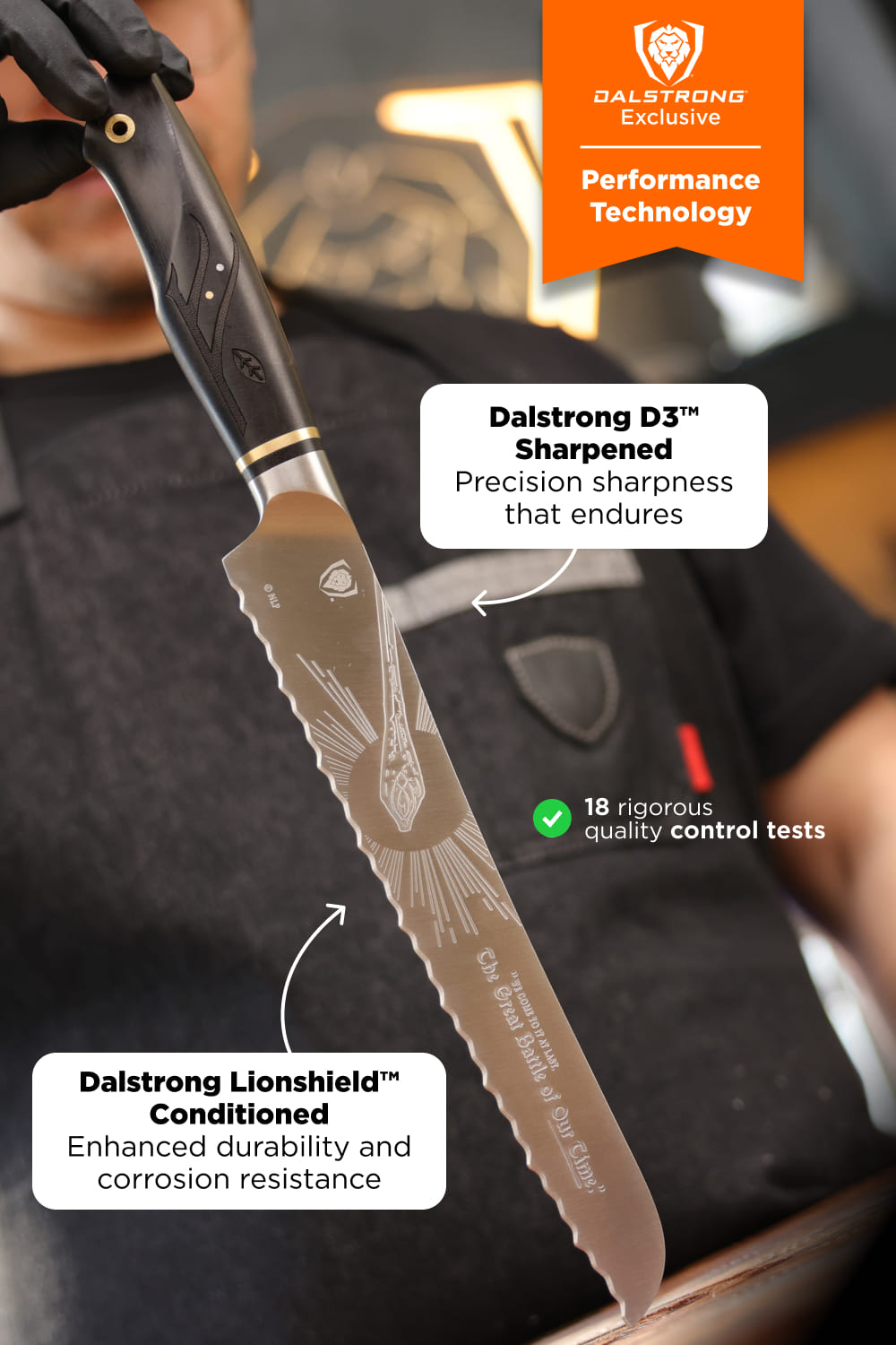 Bread Knife 9" | The Lord of the Rings™ Edition | Dalstrong ©