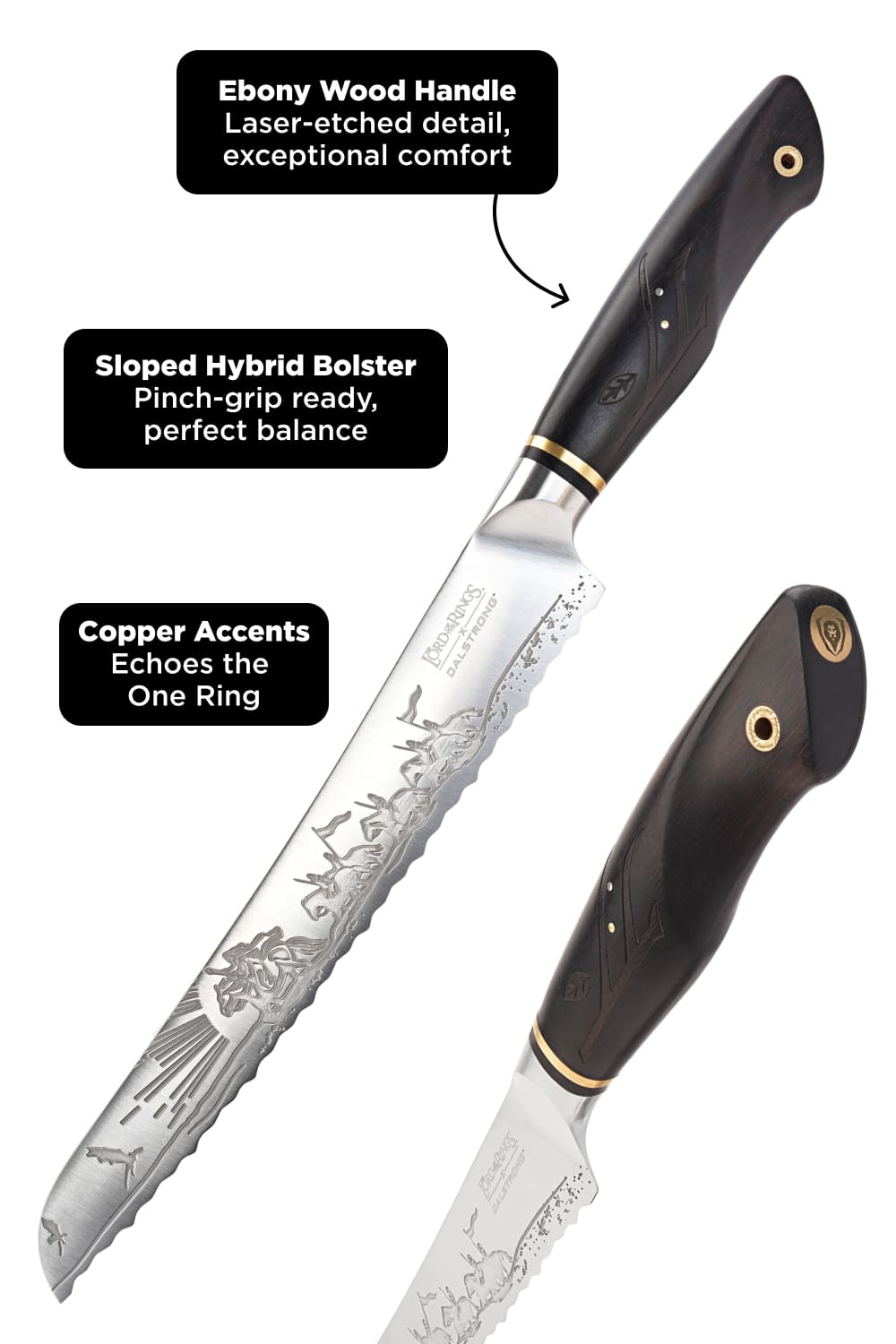 Bread Knife 9" | The Lord of the Rings™ Edition | Dalstrong ©