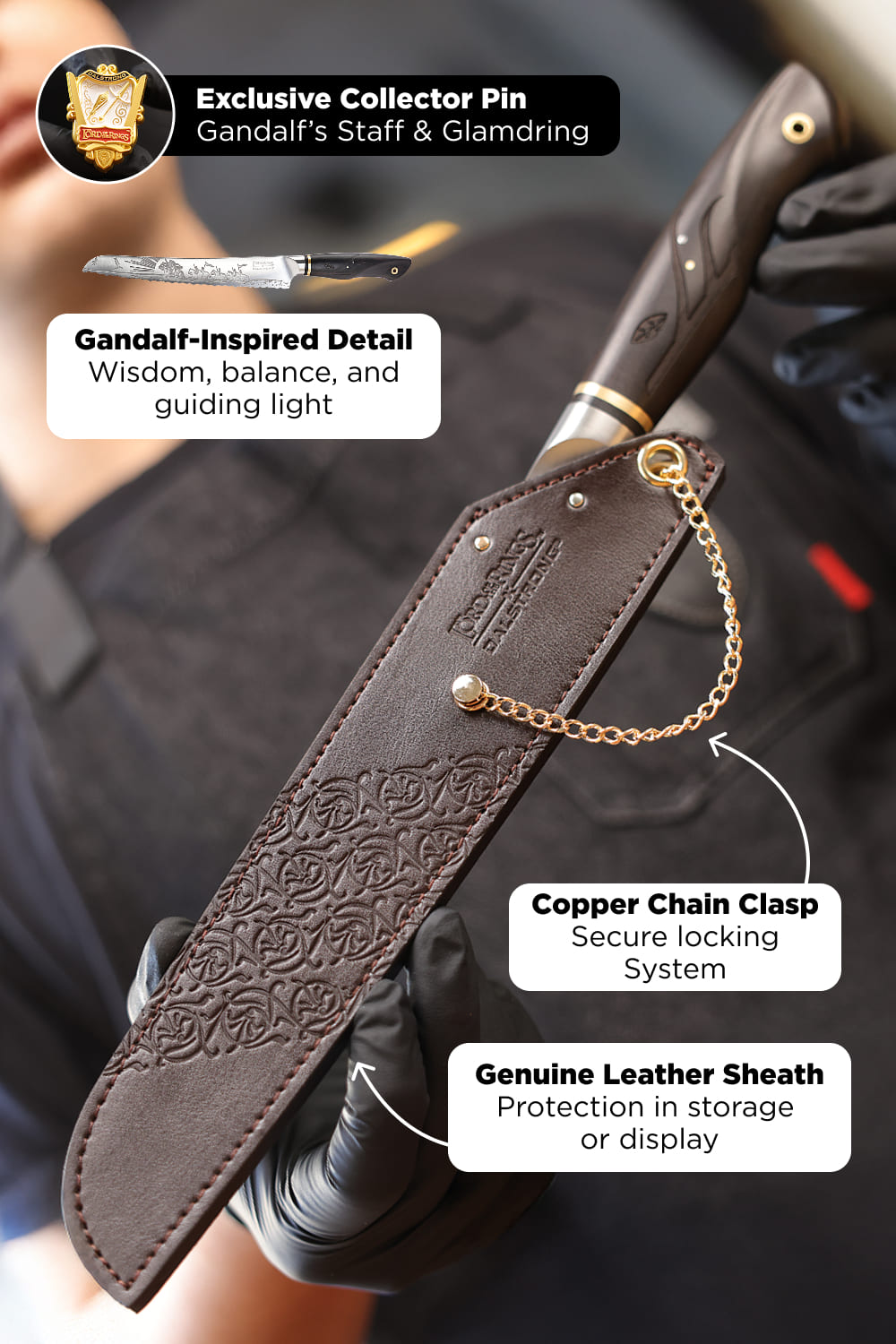 Bread Knife 9" | The Lord of the Rings™ Edition | Dalstrong ©