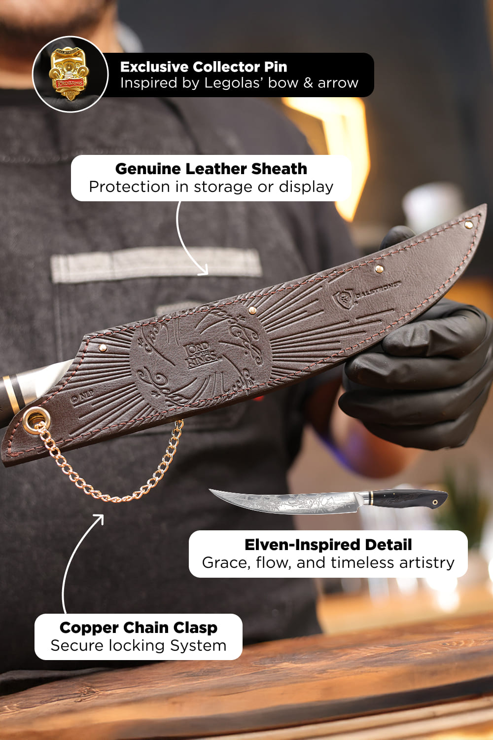 Carving Slicer Knife 9" | The Lord of the Rings™ Edition | Dalstrong ©