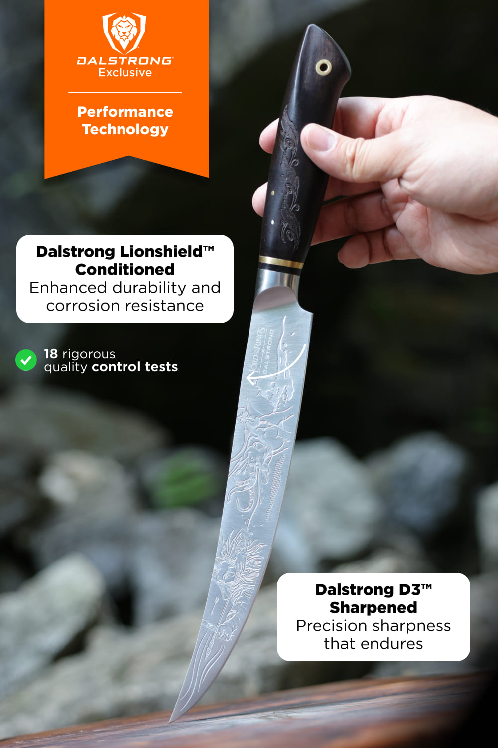 Carving Slicer Knife 9" | The Lord of the Rings™ Edition | Dalstrong ©