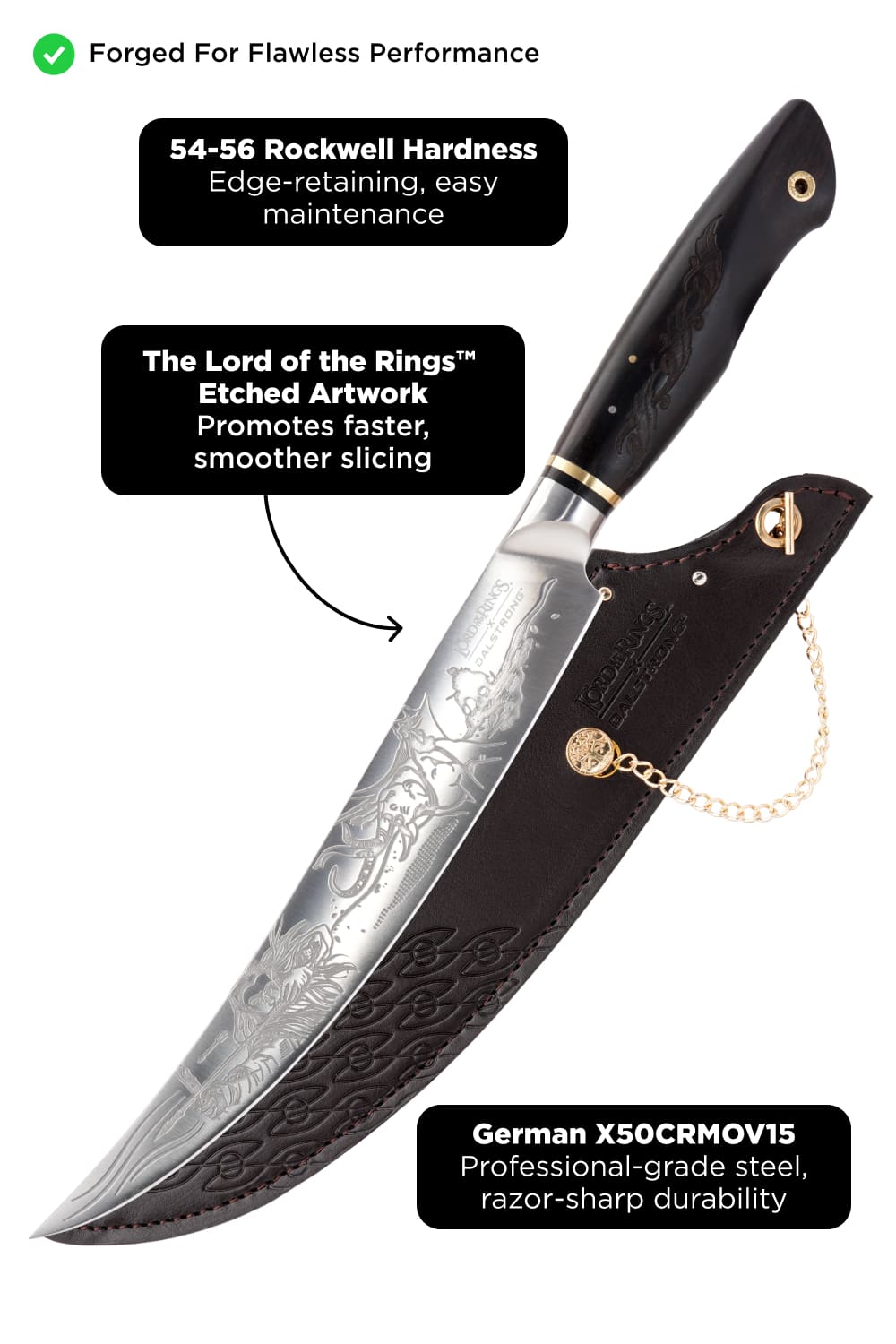 Carving Slicer Knife 9" | The Lord of the Rings™ Edition | Dalstrong ©