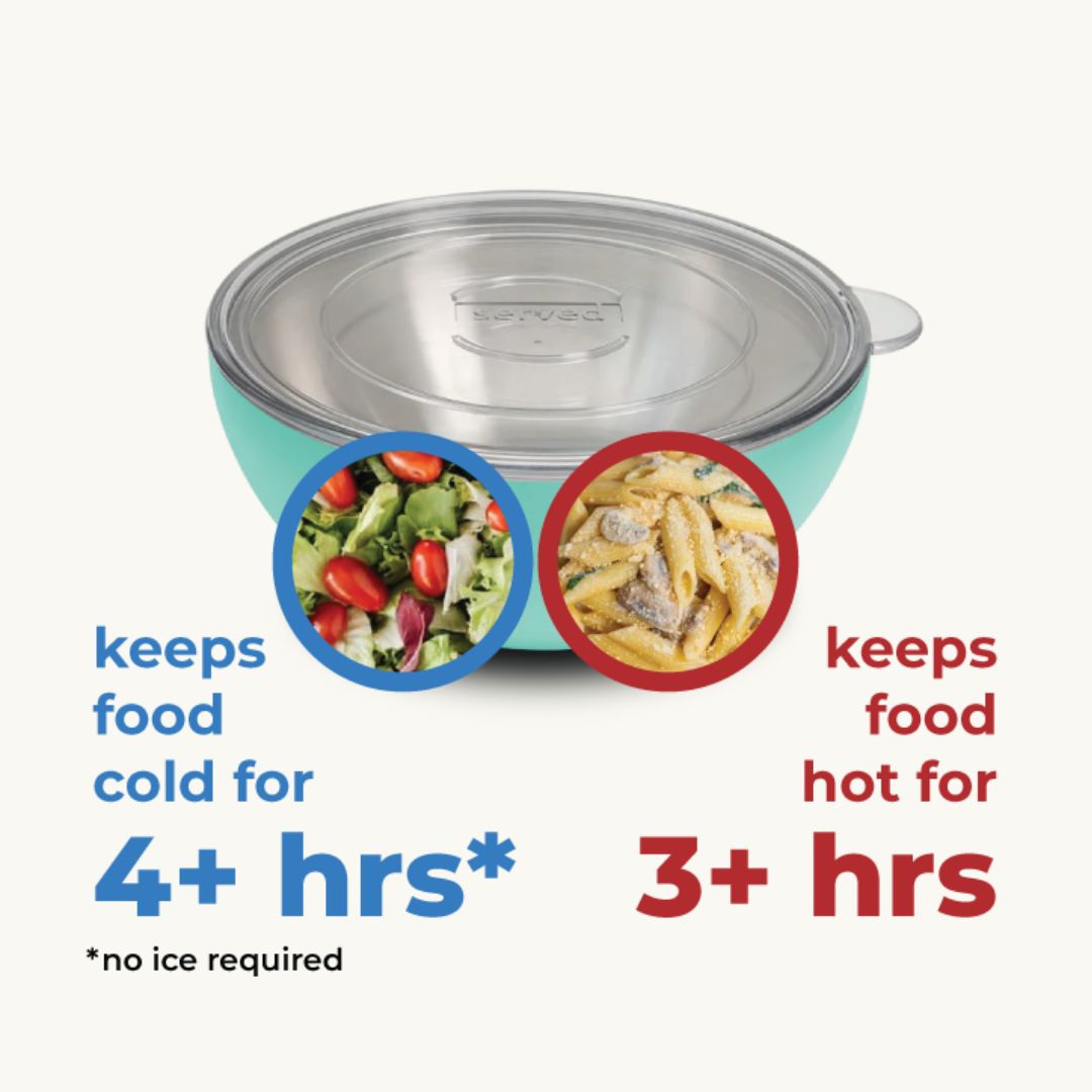 Vacuum-Insulated 3-Quart Serving Bowl in Bone