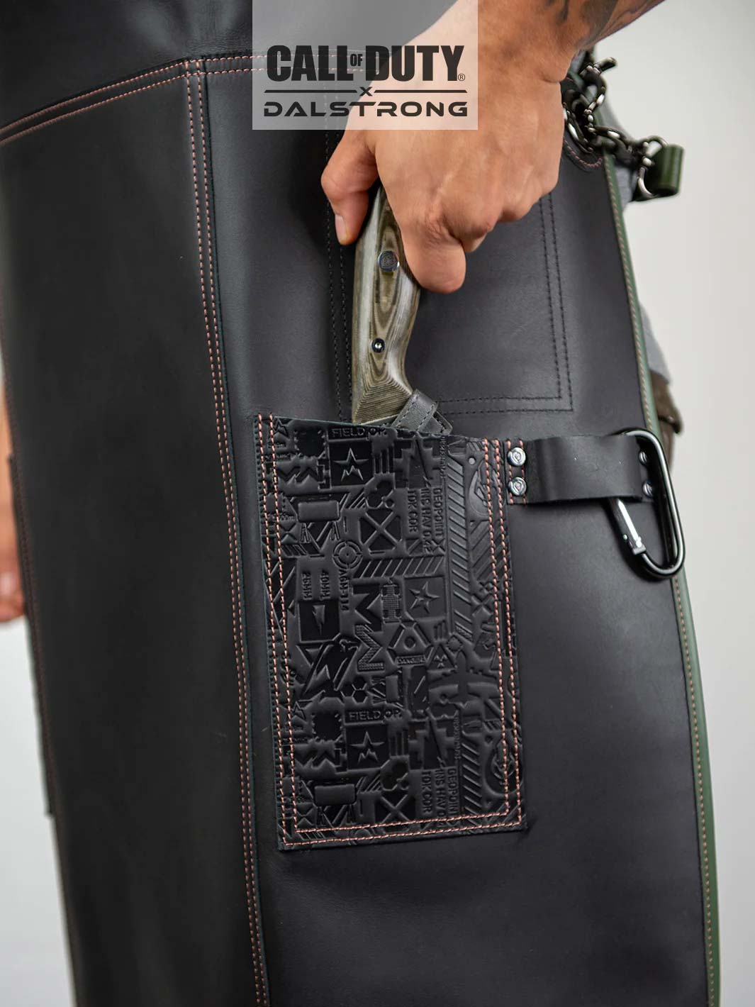 Limited Edition Chef Leather Apron | Call of Duty © Edition | Black Genuine Leather | EXCLUSIVE COLLECTOR APRON | Dalstrong ©