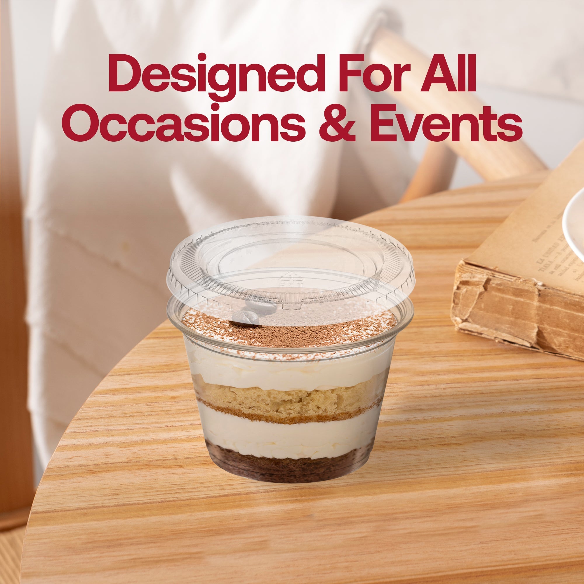 1oz Clear Plastic Portion/Souffle Cups with Lids