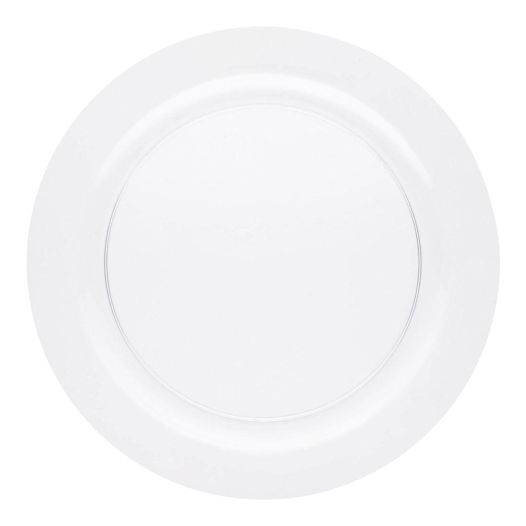 Clear Economy Round Plastic Buffet Plates (9")