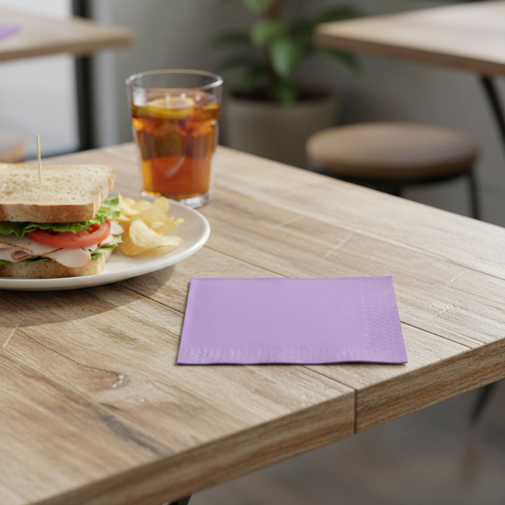 Luscious Lavender Paper Beverage/Cocktail Napkins