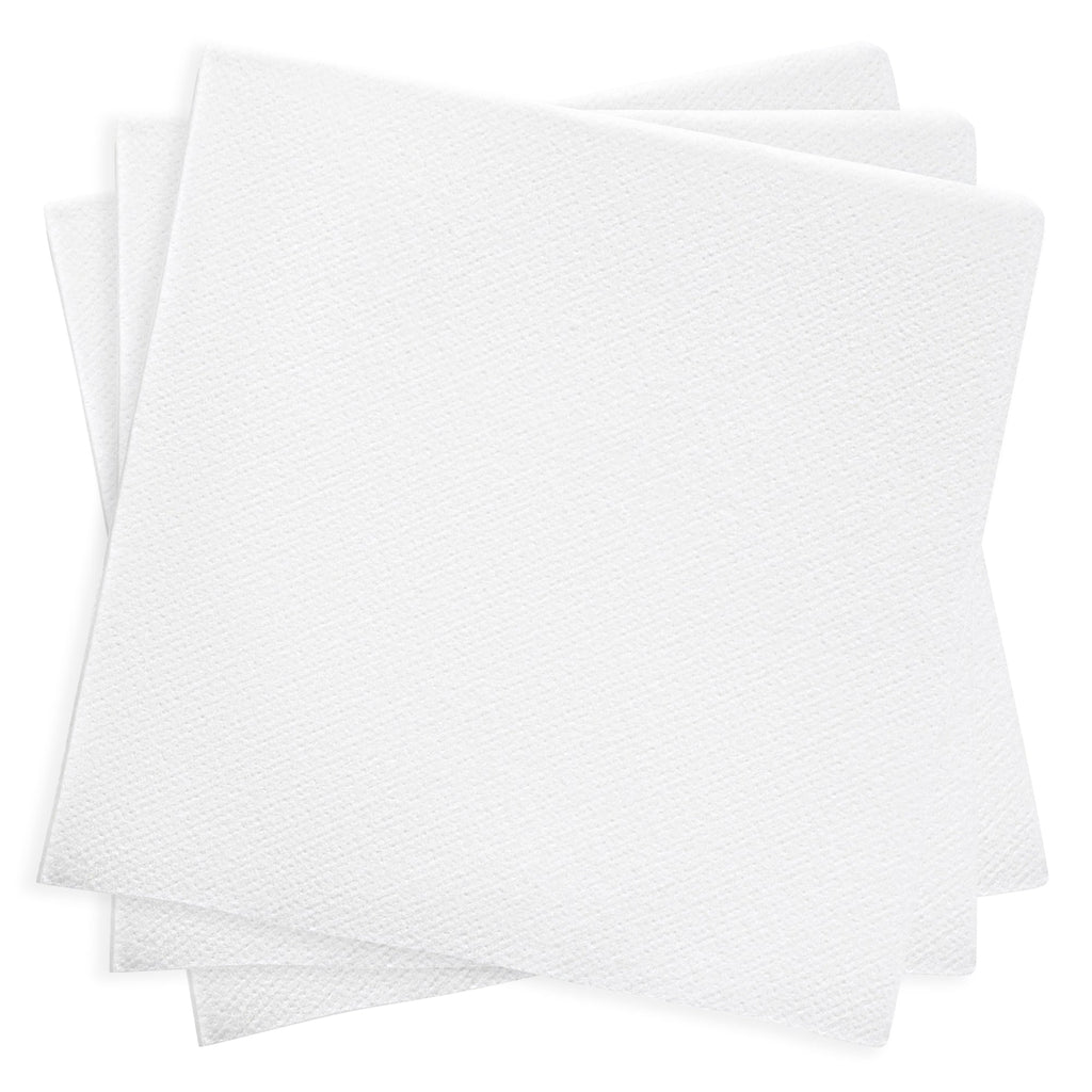 White Linen-Like Premium Paper Beverage/Cocktail Napkins