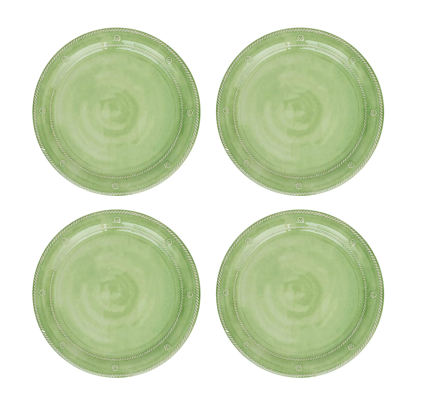 Juliska Melamine Berry & Thread 11" Dinner Plate Set/4 - Ocean or Seagrass