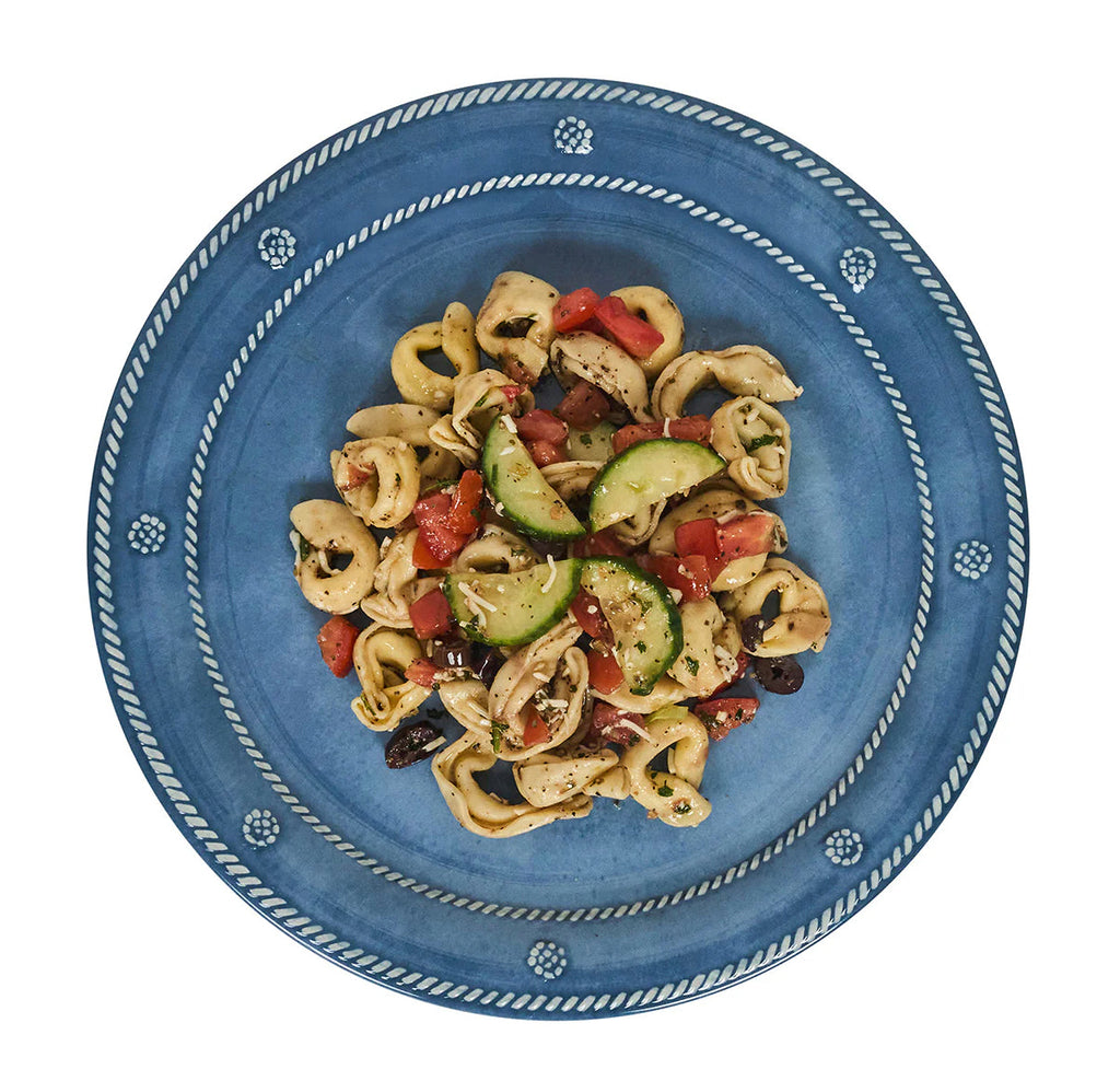 Juliska Melamine Berry & Thread 11" Dinner Plate Set/4 - Ocean or Seagrass
