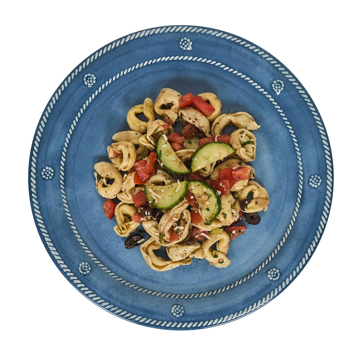 Juliska Melamine Berry & Thread 11" Dinner Plate Set/4 - Ocean or Seagrass