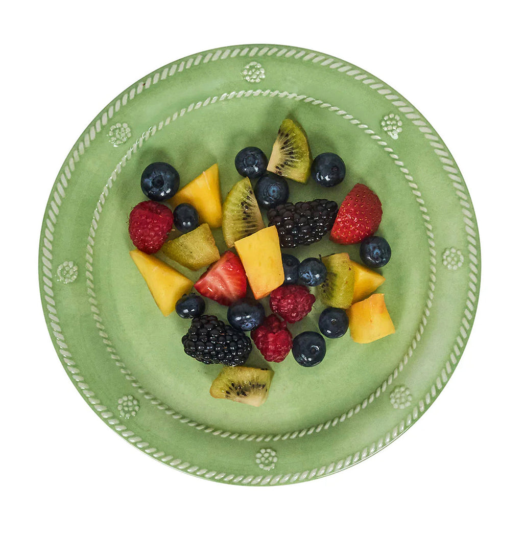 Juliska Melamine Berry & Thread 9" Dessert/Salad Plate Set of 4 - Ocean or Seagrass