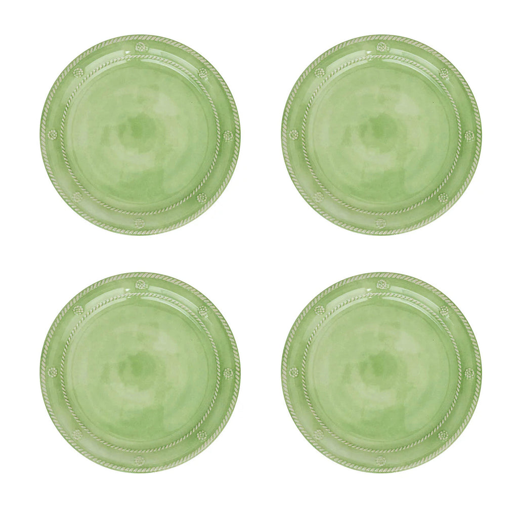 Juliska Melamine Berry & Thread 9" Dessert/Salad Plate Set of 4 - Ocean or Seagrass