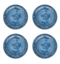Juliska Melamine Berry & Thread 9" Dessert/Salad Plate Set of 4 - Ocean or Seagrass