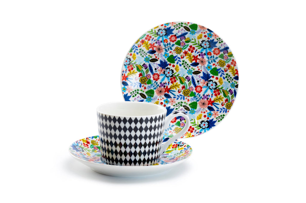 Mad Hatter Bone China Cup and Saucer