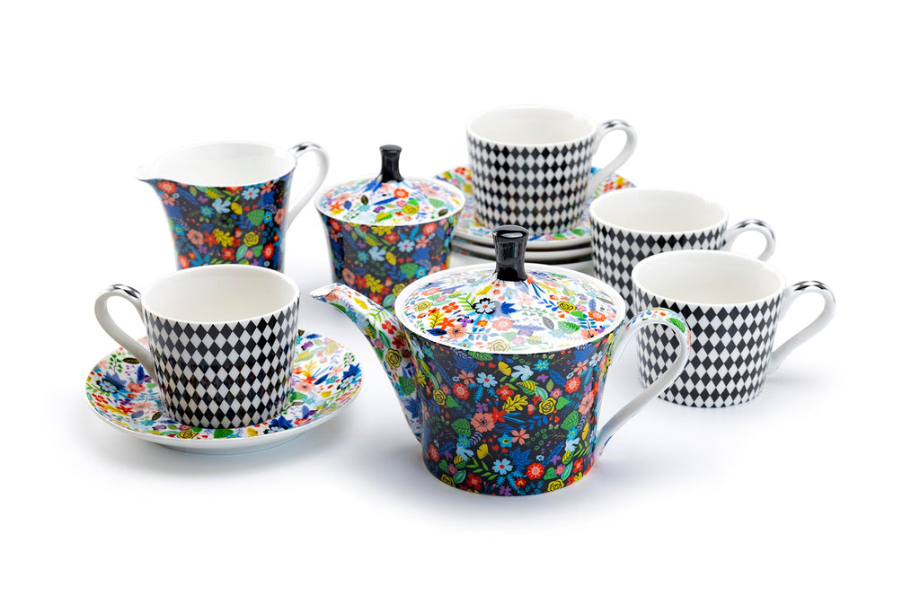 Mad Hatter Bone China Tea Set