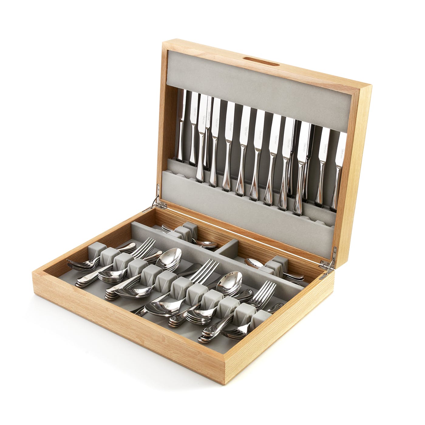 Radford Satin Cutlery Canteen Set, 60 Piece for 8 People