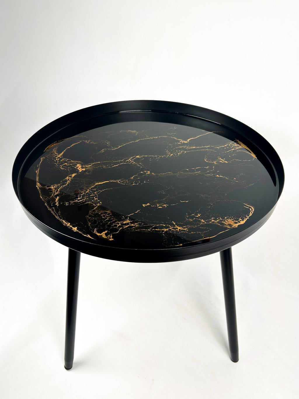 Resin Accented Side Table