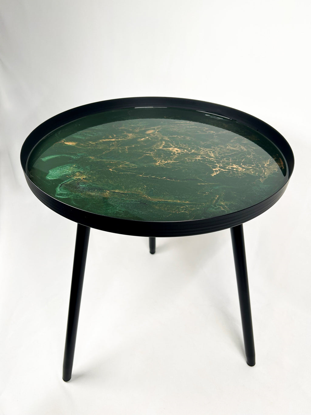 Resin Accented Side Table