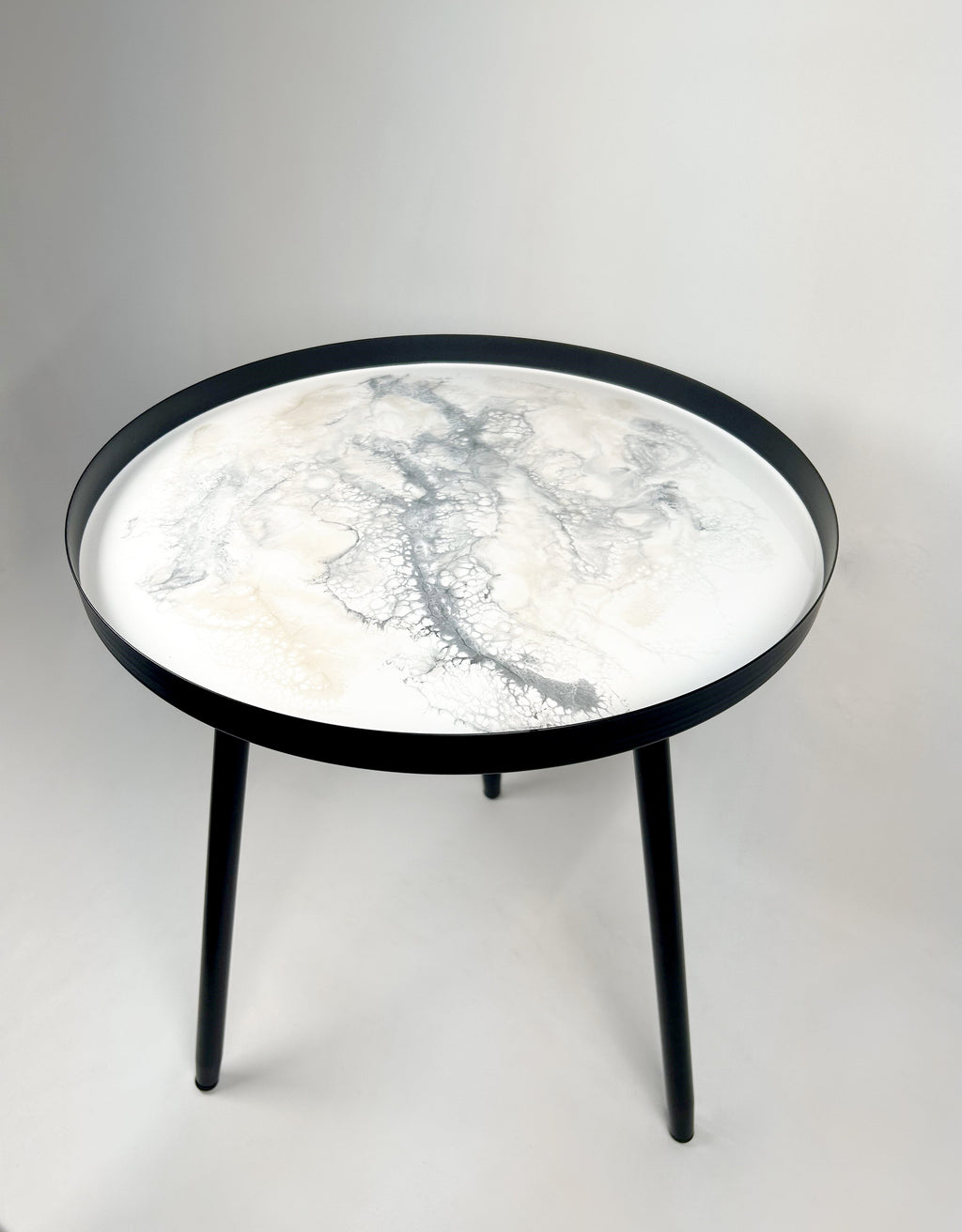 Resin Accented Side Table