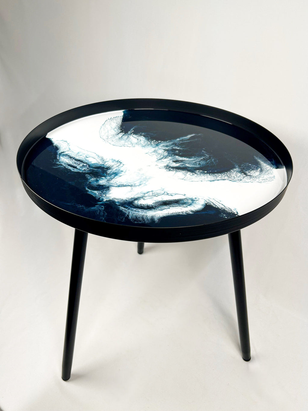 Resin Accented Side Table