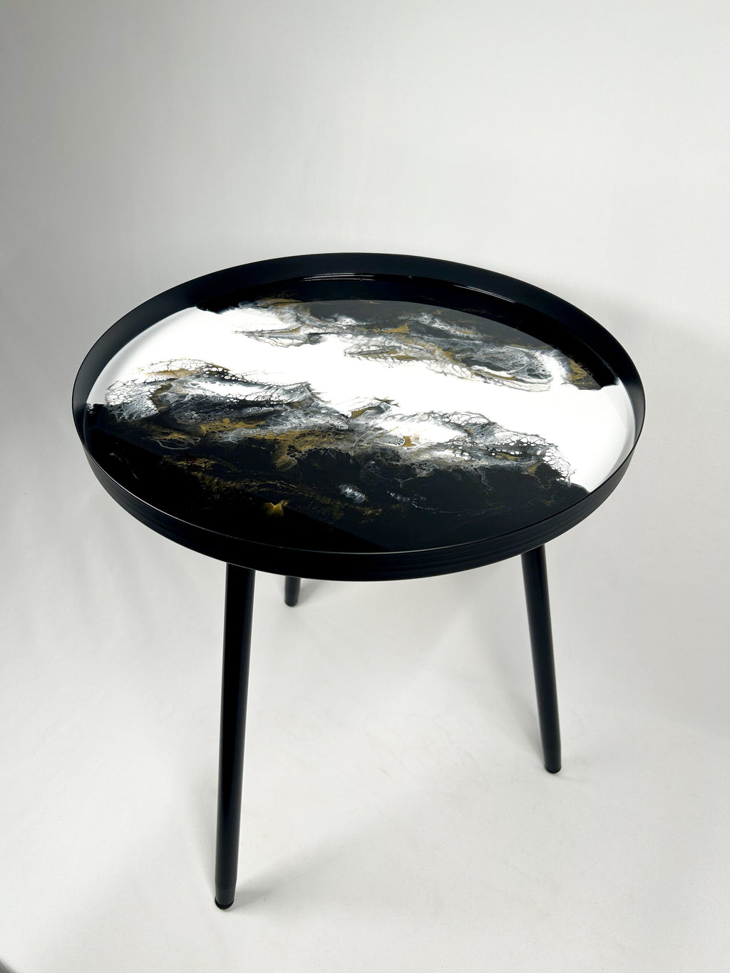 Resin Accented Side Table