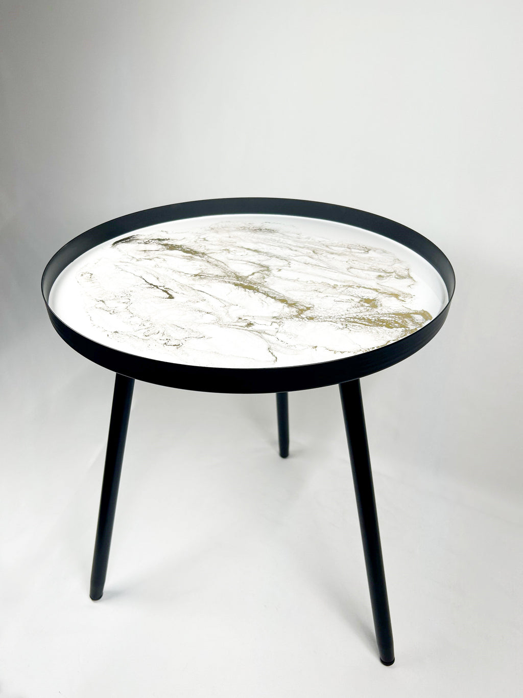 Resin Accented Side Table