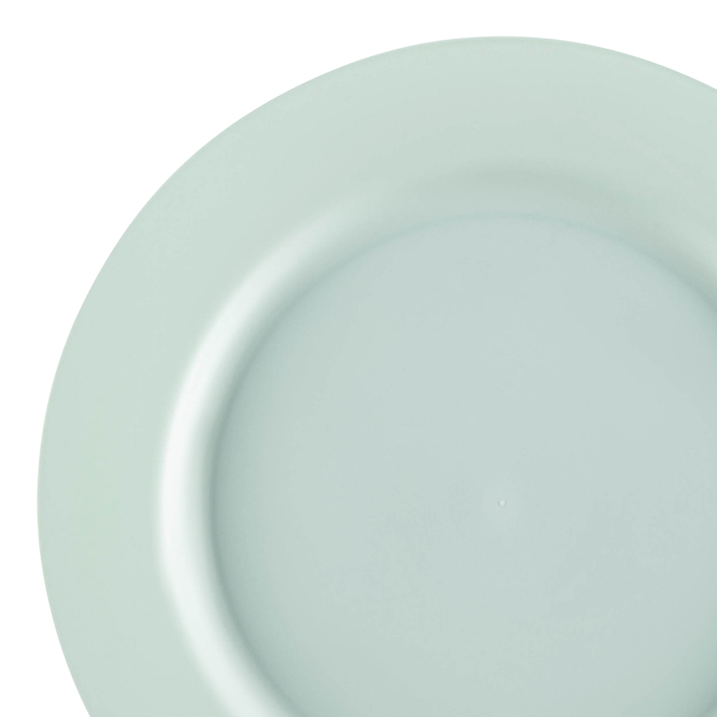 Matte Turquoise Round Disposable Plastic Appetizer/Salad Plates (7.5")