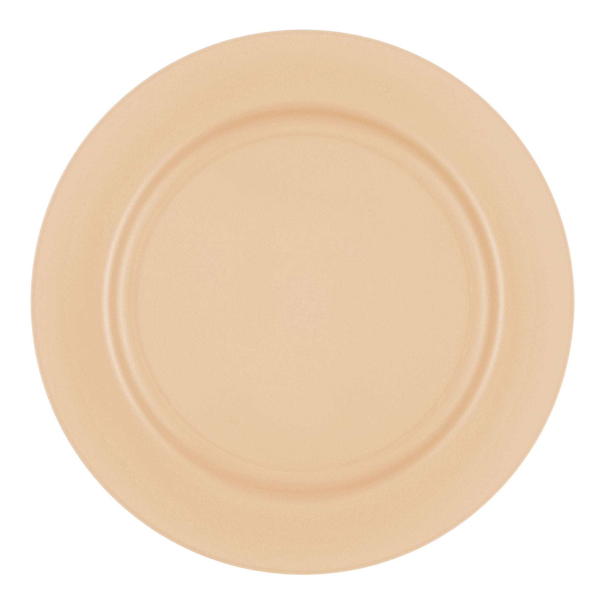 Matte Bright Yellow Round Disposable Plastic Appetizer/Salad Plates (7.5")