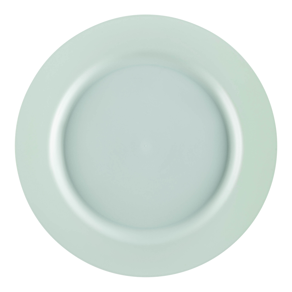 Matte Turquoise Round Disposable Plastic Appetizer/Salad Plates (7.5")