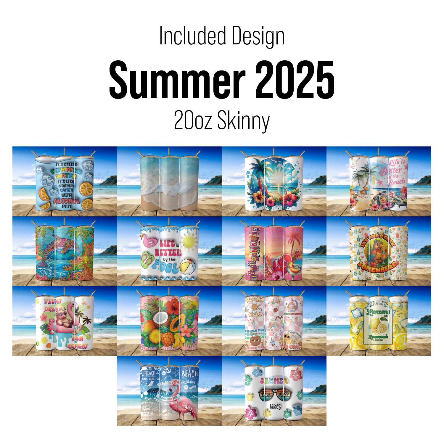 Digital Sublimation Designs - 2025 Tumbler Wrap Mega Bundle