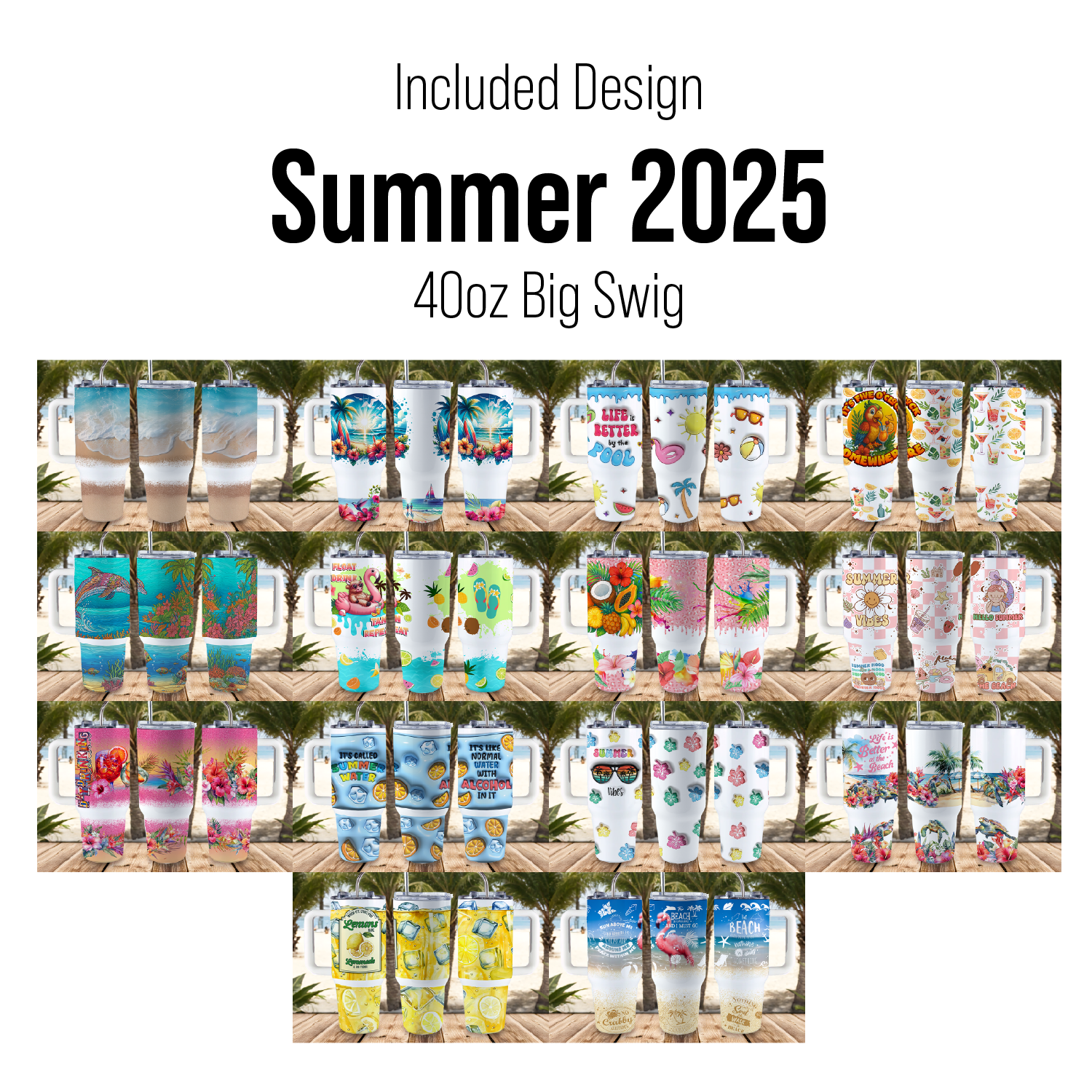 Digital Sublimation Designs - 2025 Tumbler Wrap Mega Bundle