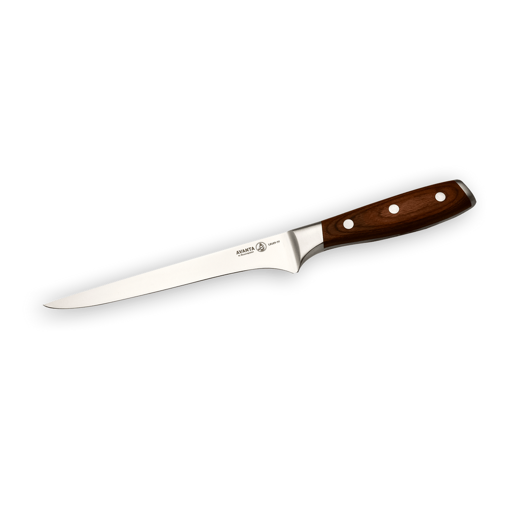 Avanta Pakkawood Flexible Boning Knife - 7"