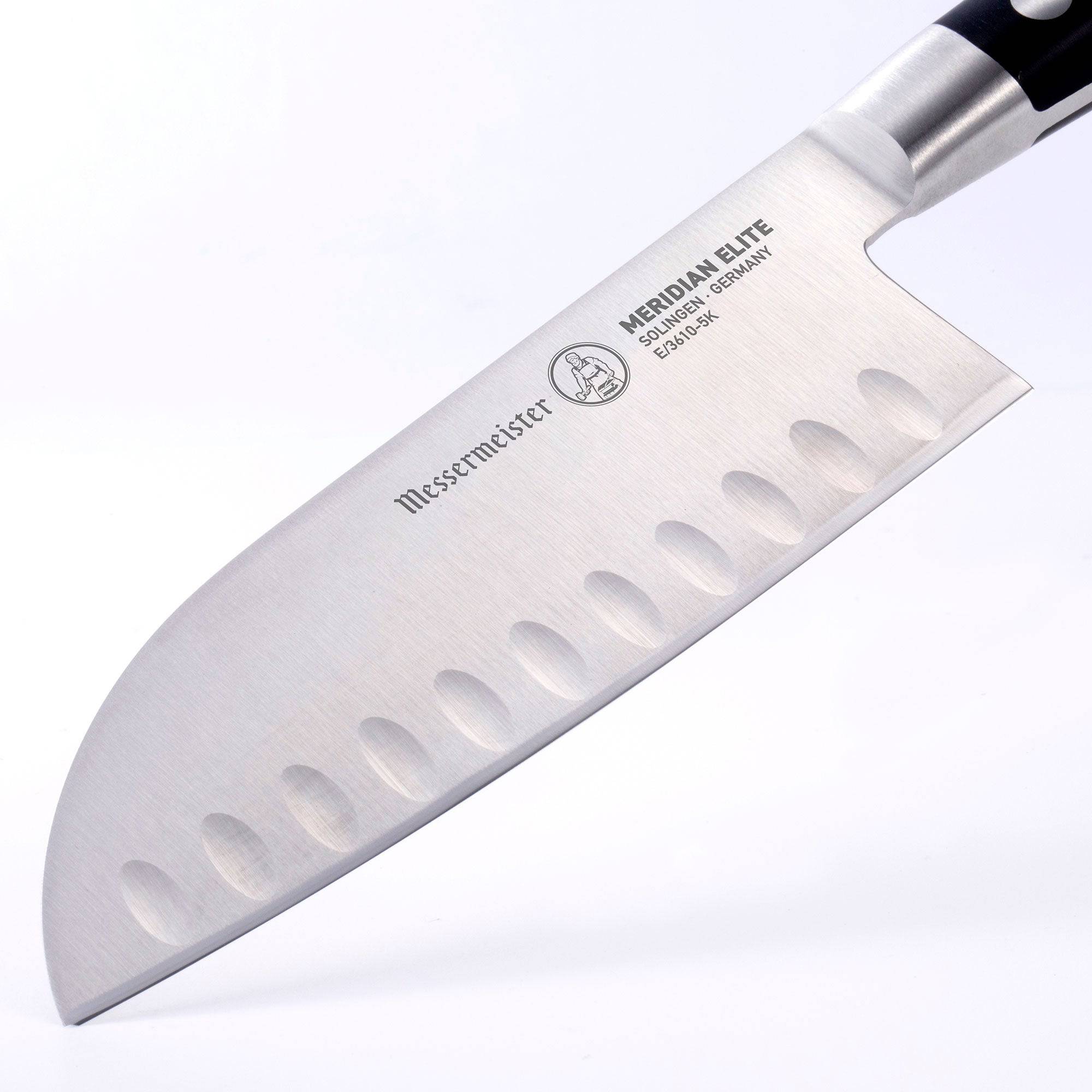 Meridian Elite Kullens Santoku Knife - 5"